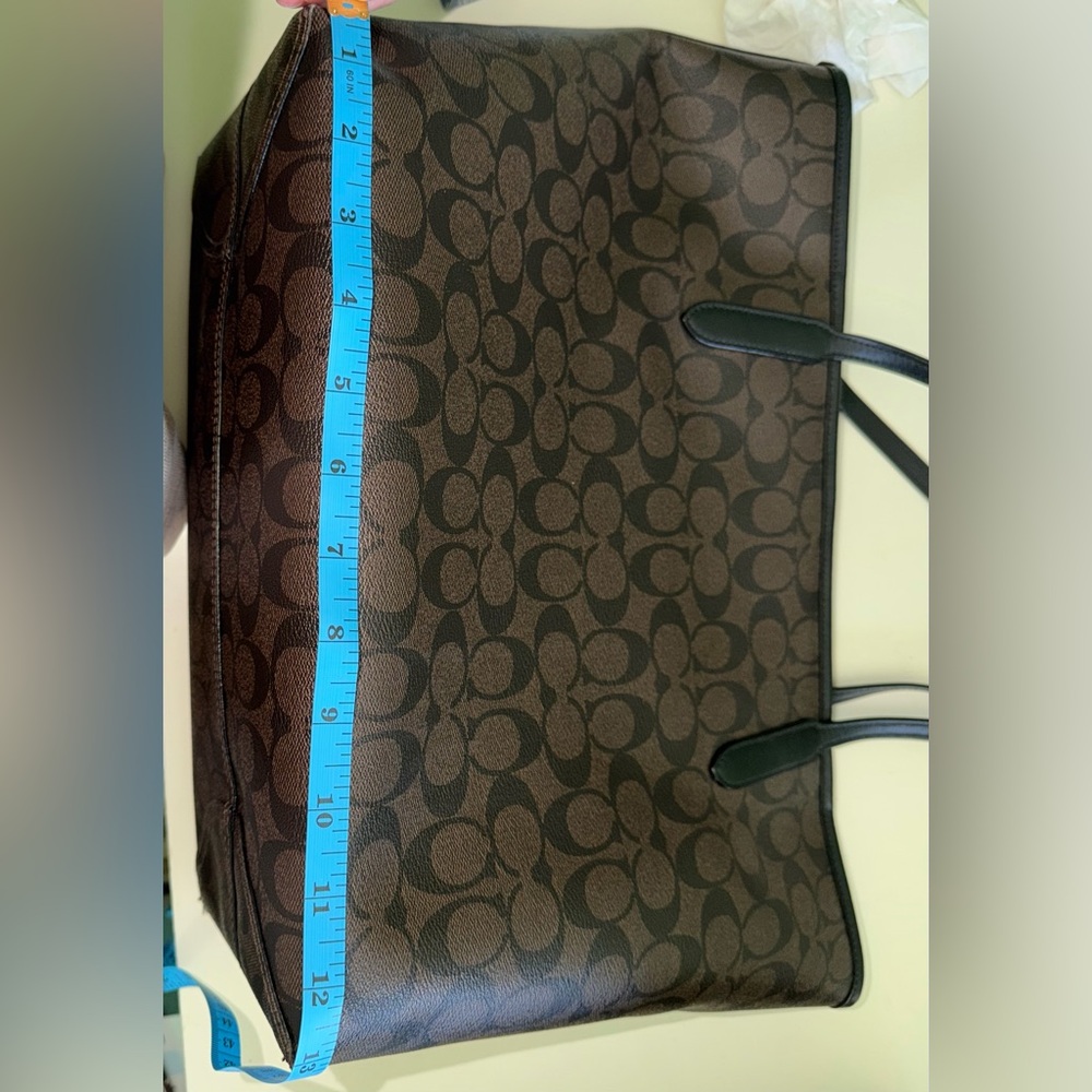 Coach Black and Brown Signature Tote - Picture 6 of 9